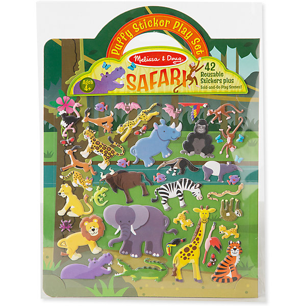 фото Книжка с многоразовыми наклейками "Сафари" Melissa & doug