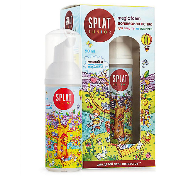 Splat Пенка для полости рта JUNIOR Magic Foam Кальций и Молочные ферменты, Splat