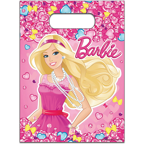 Росмэн Пакет для подарков (набор 6 шт), Barbie