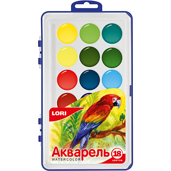 

Акварельная краска 18 цв.