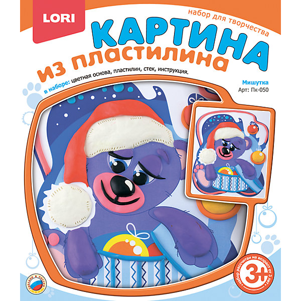 

Картина из пластилина Мишутка