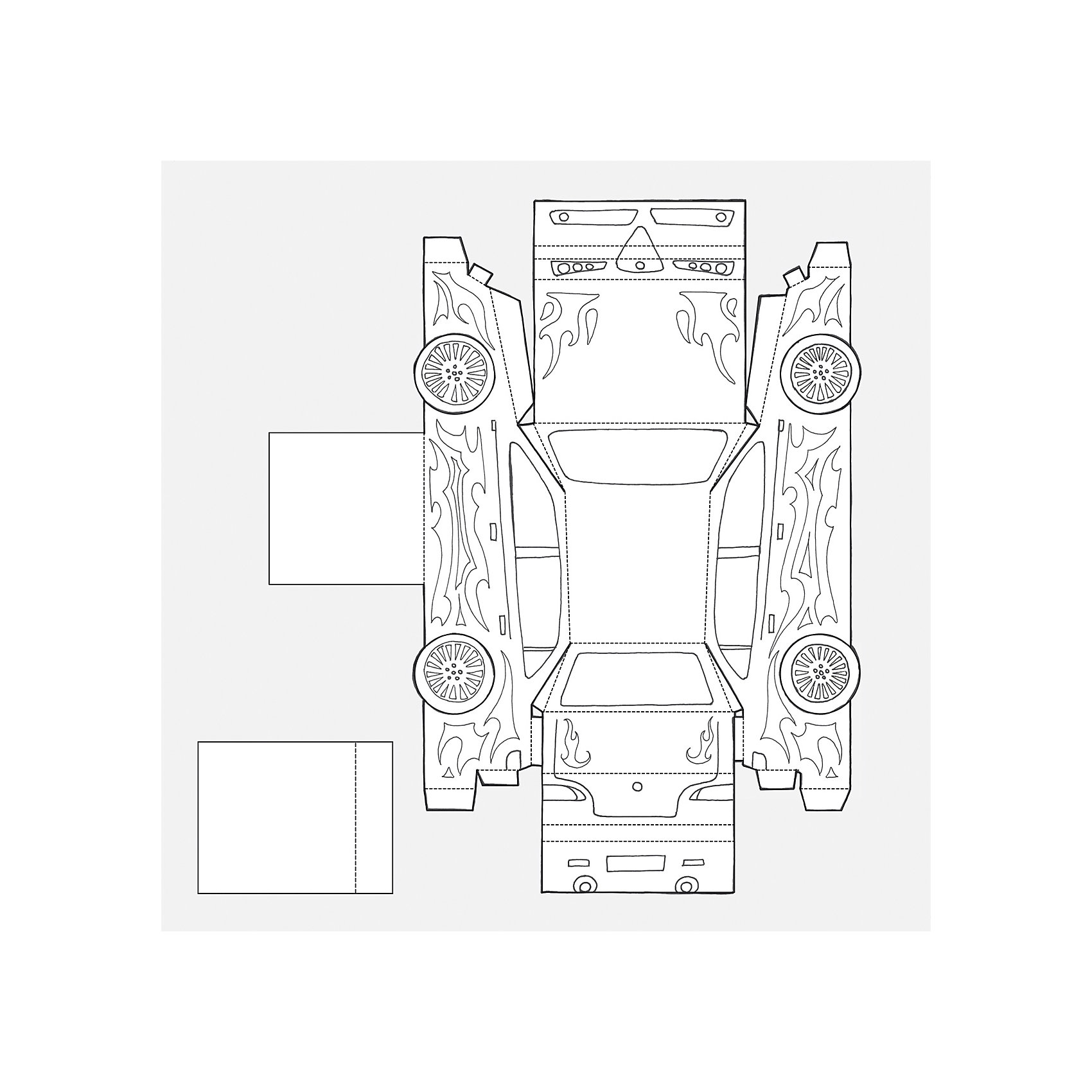Сборная модель Робинс раскраска-конструктор. Транспорт