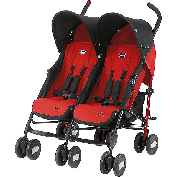 фото Коляска прогулочная Chicco Echo Twin для близнецов Garnet