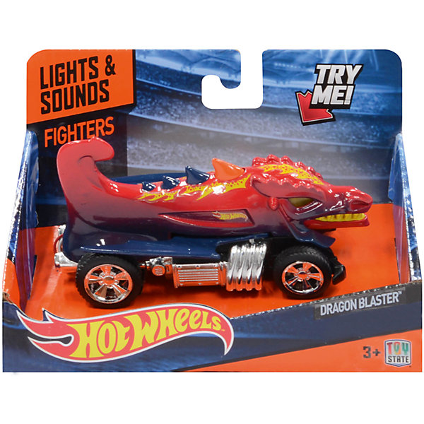 

Машинка Fighters - Dragon Blaster (свет, звук) 13,5 см, Hot Wheels