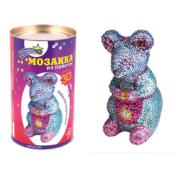 

Мозаика из пайеток 3D Мышка