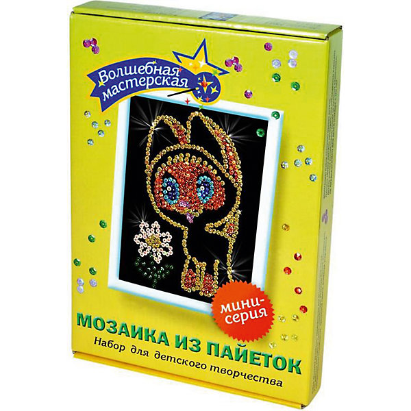 

Мозаика из пайеток Котенок