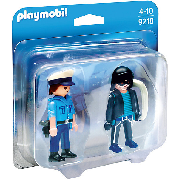 PLAYMOBIL® Конструктор Playmobil Полицейский и грабитель, 4 детали