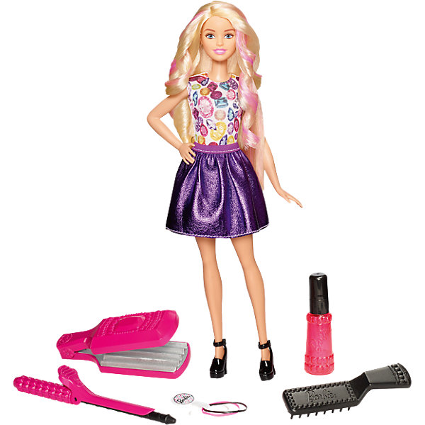 Mattel Игровой набор «Цветные локоны», Barbie