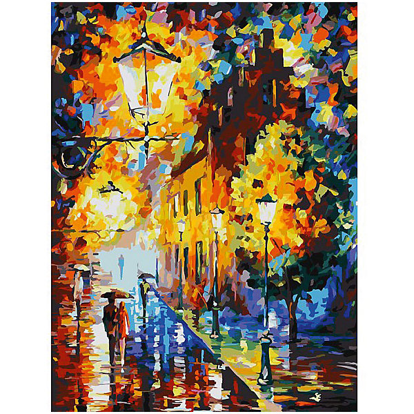 

Живопись на картоне "Огни в ночи" 30*40 см