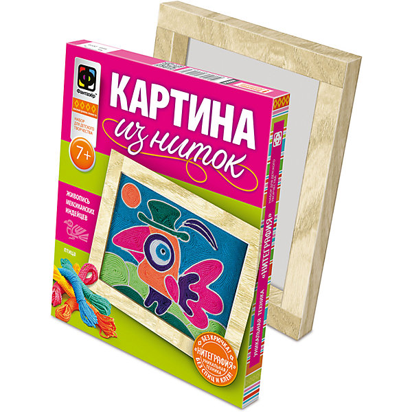 

Картина из ниток Птица