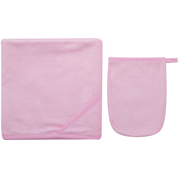 Italbaby Махровое полотенце 100/100, Italbaby, розовый