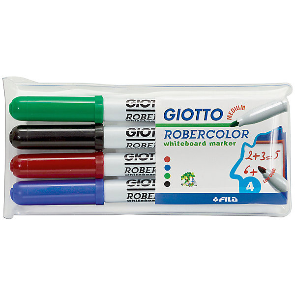 GIOTTO Набор маркеров для белой доски со средним наконечником 4шт