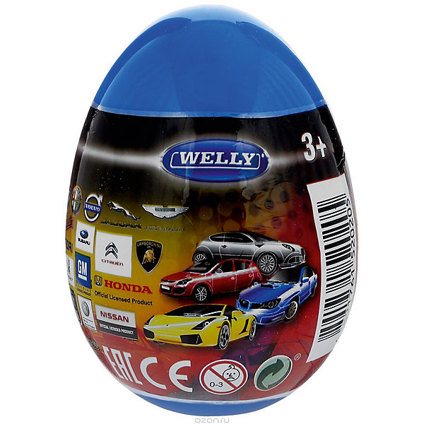 

Модель машины 1:60 "Яйцо-сюрприз", синяя, Welly