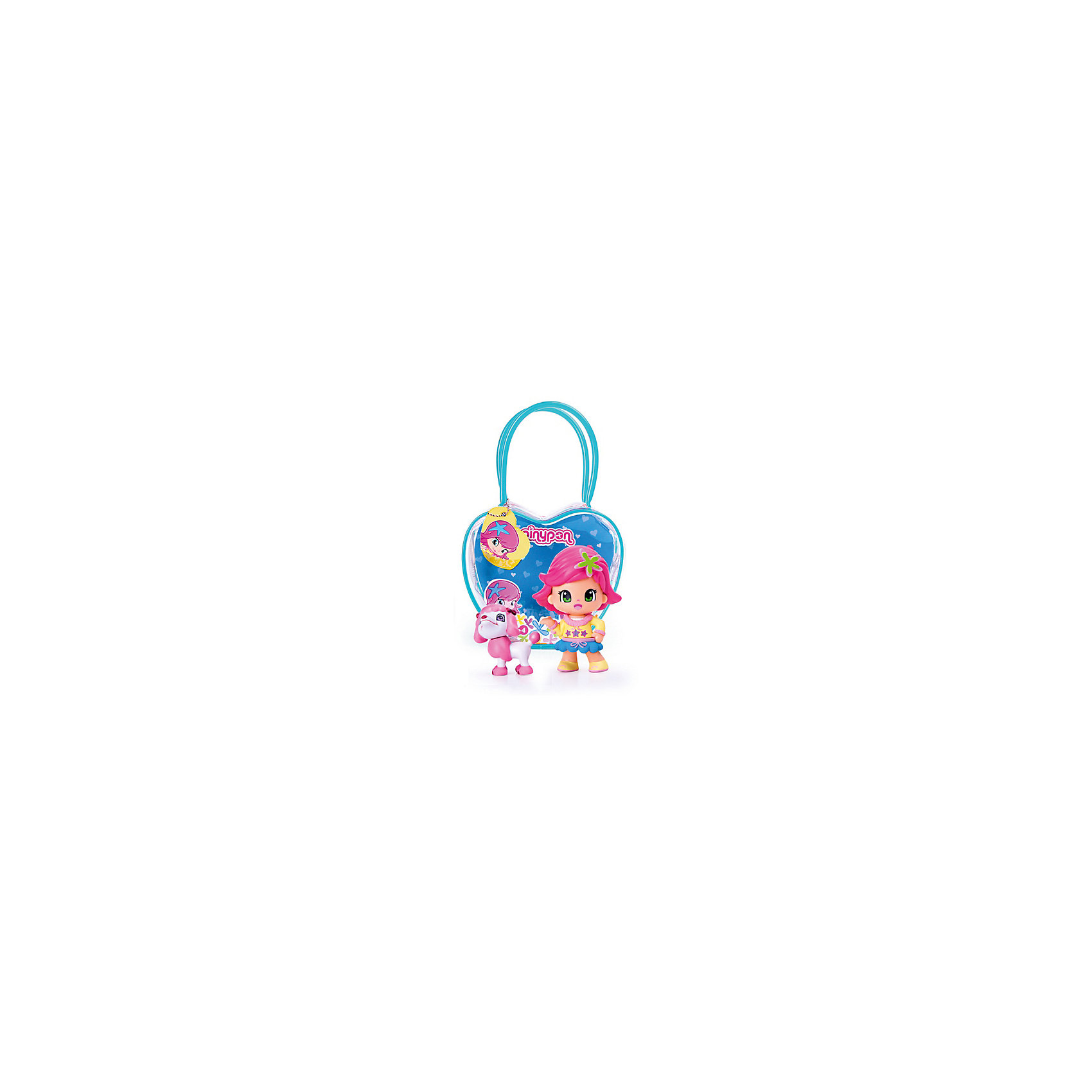 Кукла Пинипон с розовыми волосами собачкой в сумочке, Famosa 5115719