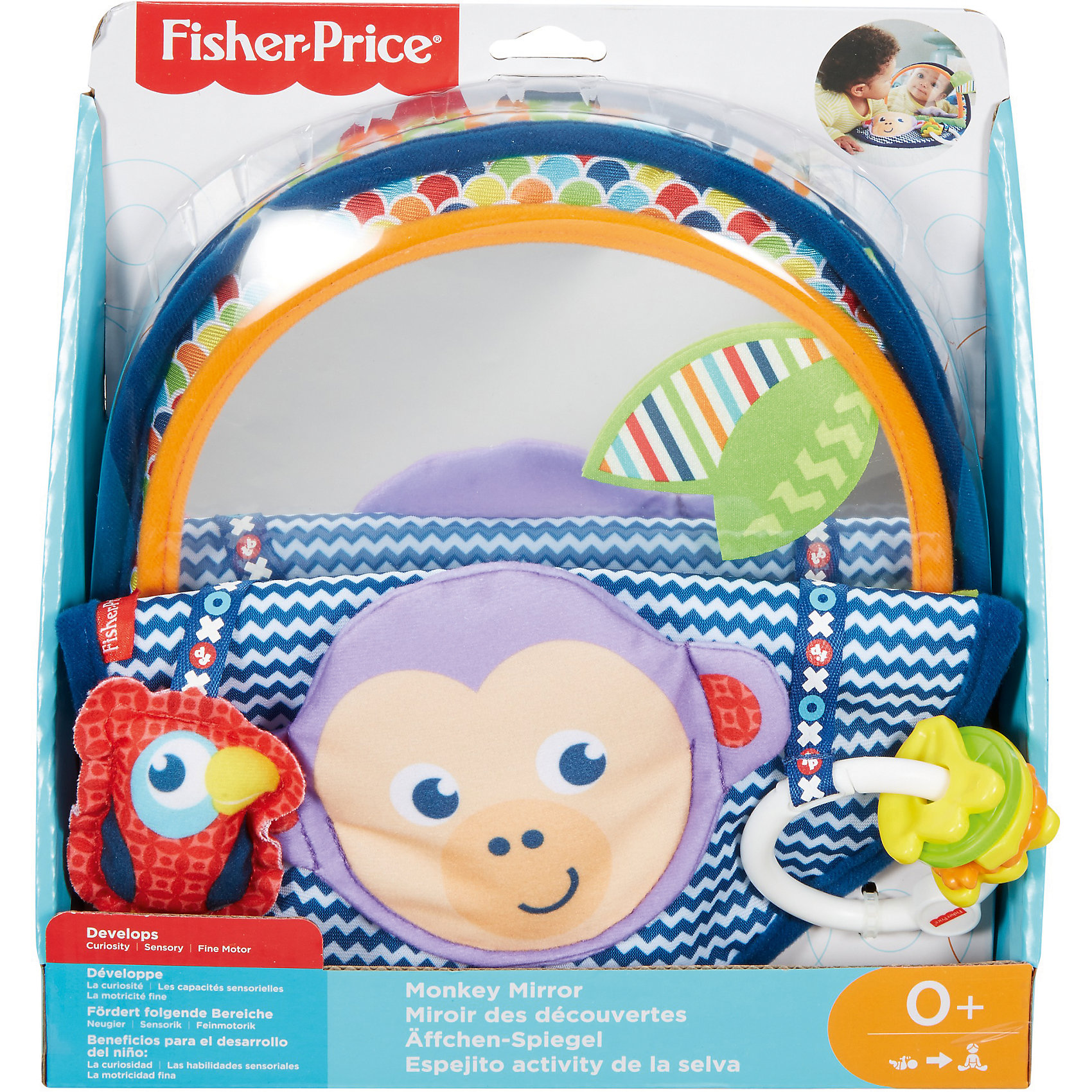 фото Мягкое зеркальце "Обезьянка", Fisher Price Mattel