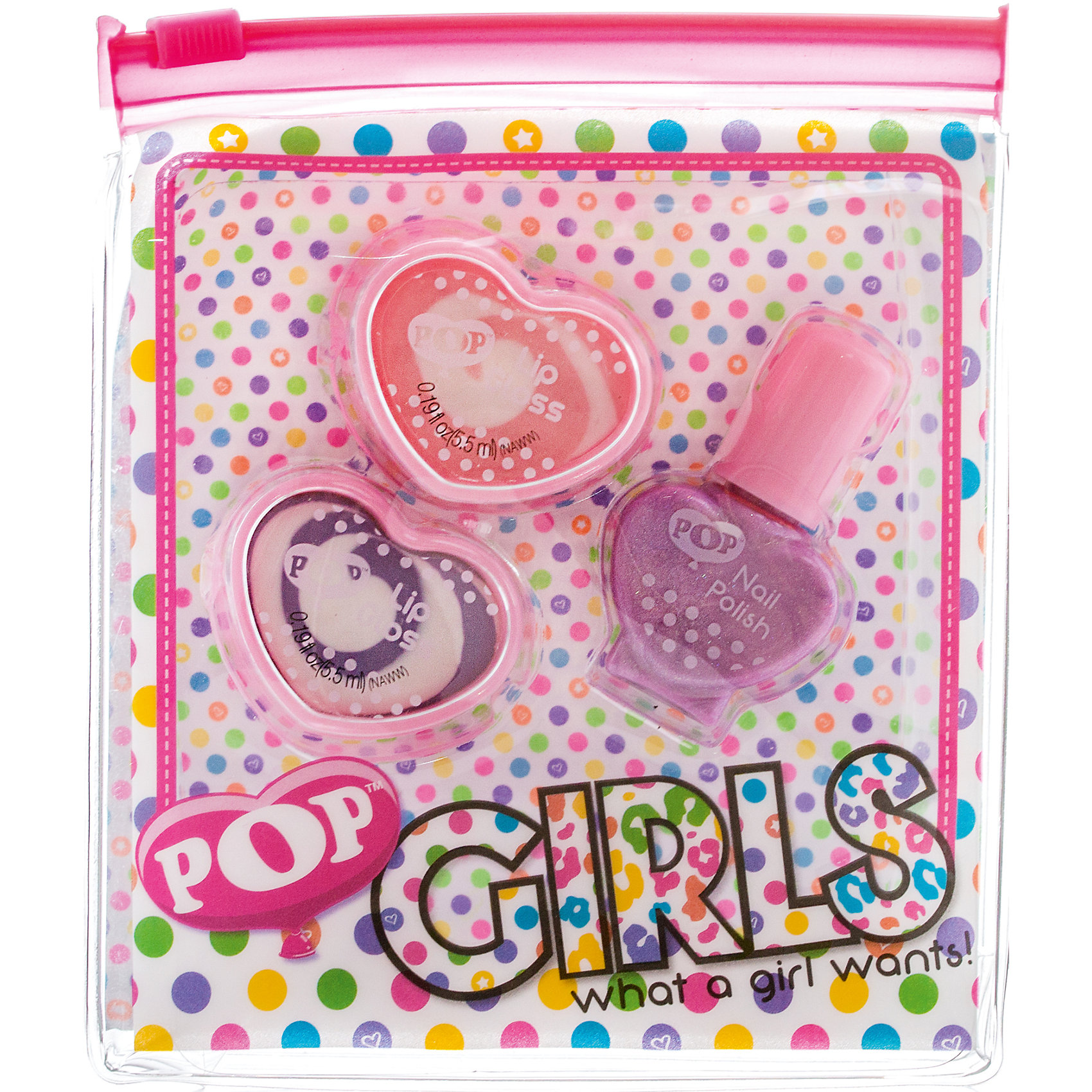 фото Набор детской косметики Pop Girls для губ и ногтей Markwins