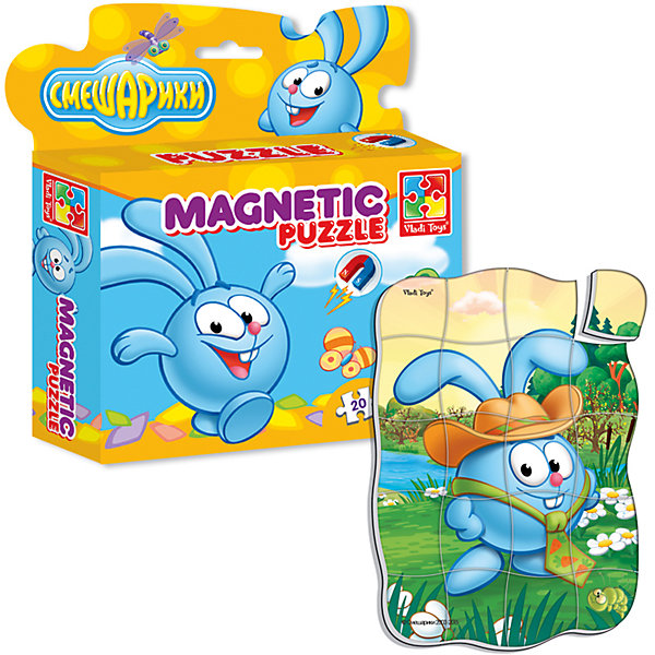

Магнитные фигурные пазлы "Крош", Смешарики, Vladi Toys