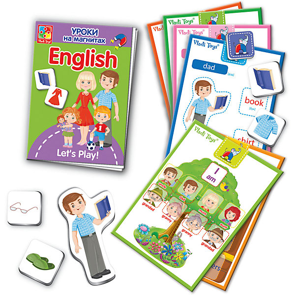 

Уроки на магнитах English "Семья", Vladi Toys