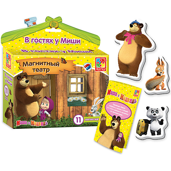 

Магнитный театр "В гостях у Миши", Маша и Медведь, Vladi Toys