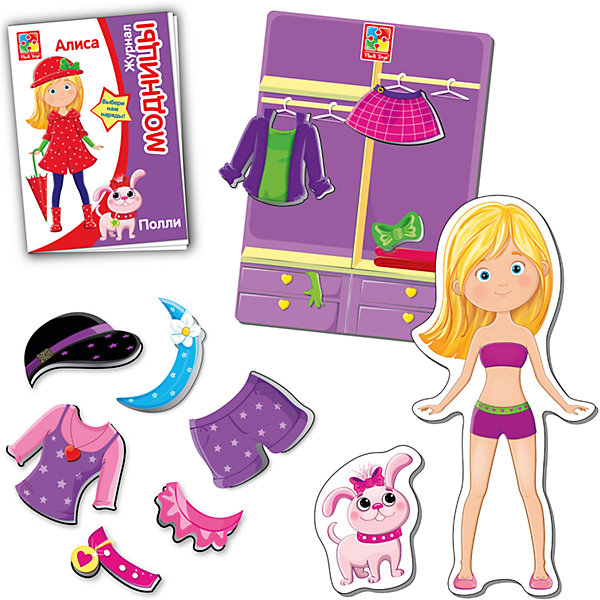 

Магнитная игра-одевашка "Модницы", Vladi Toys