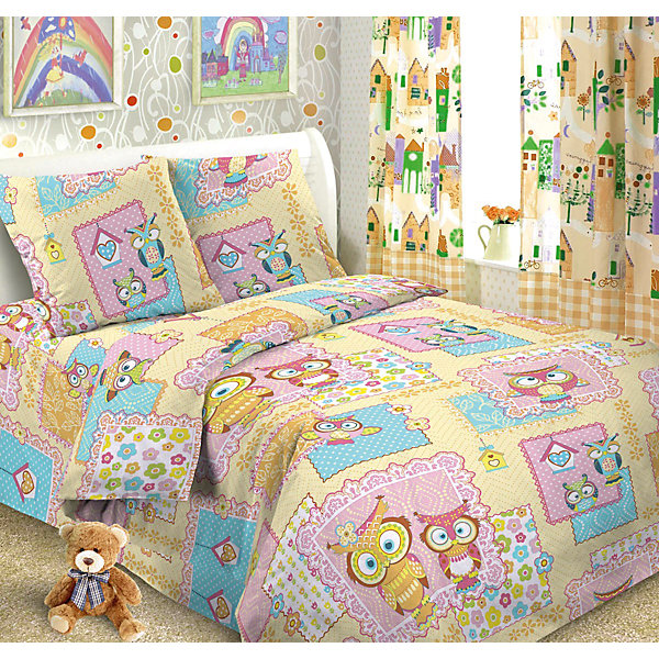 

Детское постельное белье 1,5 сп Letto, Сова