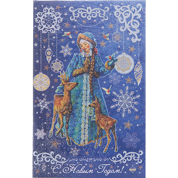 

Декоративная шкатулка "Снегурочка и оленята" (17*11*5см, из МДФ)