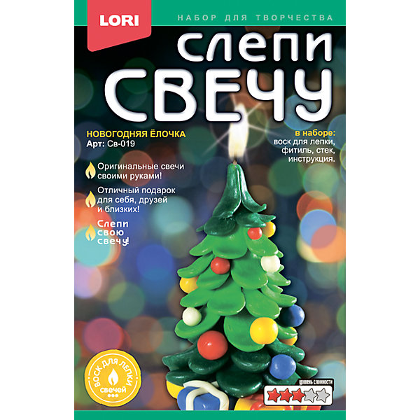 

Набор для творчества Lory Слепи свечу "Новогодняя ёлочка, Набор для творчества Lory Слепи свечу "Новогодняя ёлочка"