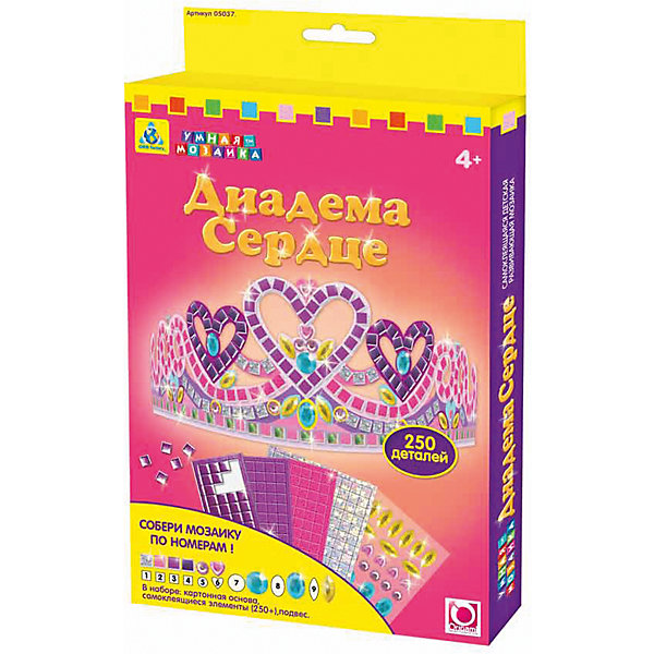 

Мозаика для девочек диадема "Сердце"