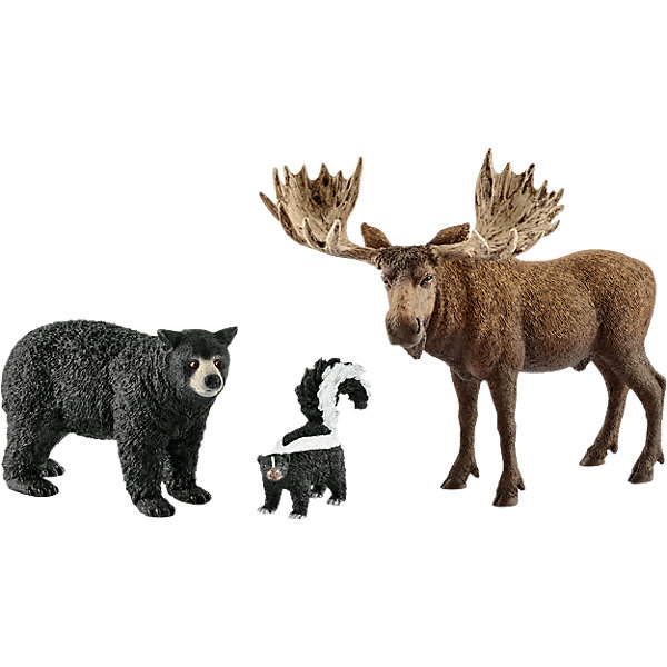

Коллекционный набор фигурок Schleich "Дикие животные" Жители лесов Северной Америки