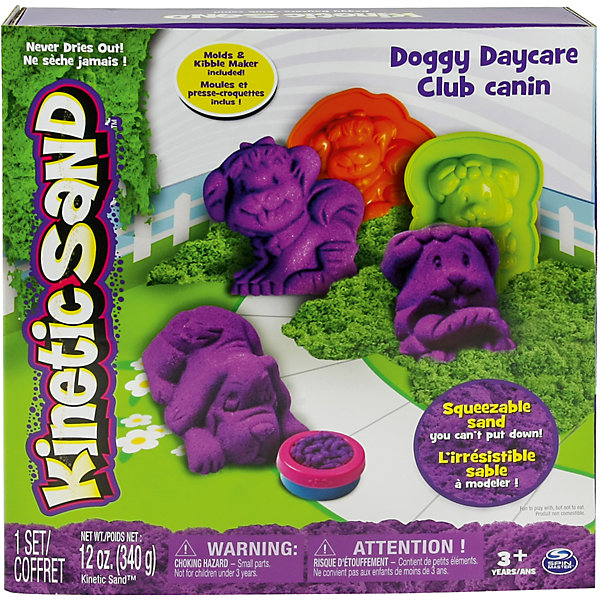

Песок для лепки Kinetic Sand. Игровой набор c формочками, 340 грамм