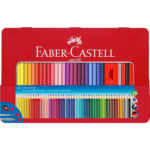 Цветные карандаши Grip, 48 цветов Faber Castell 5203079