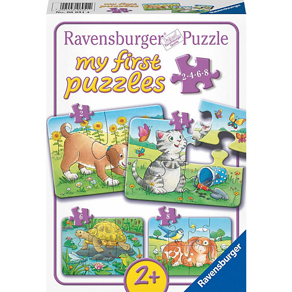 фото Набор пазлов ravensburger милые животные, 20 элементов