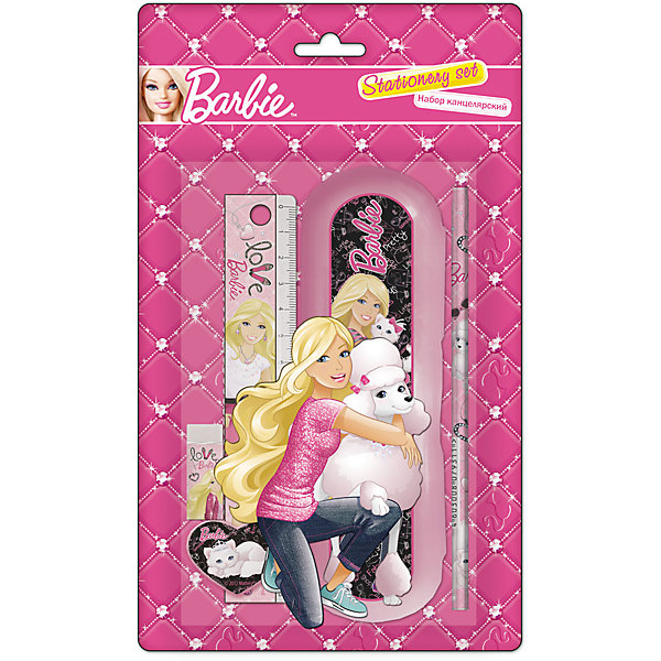 

Набор канцелярский (6 предметов), Barbie