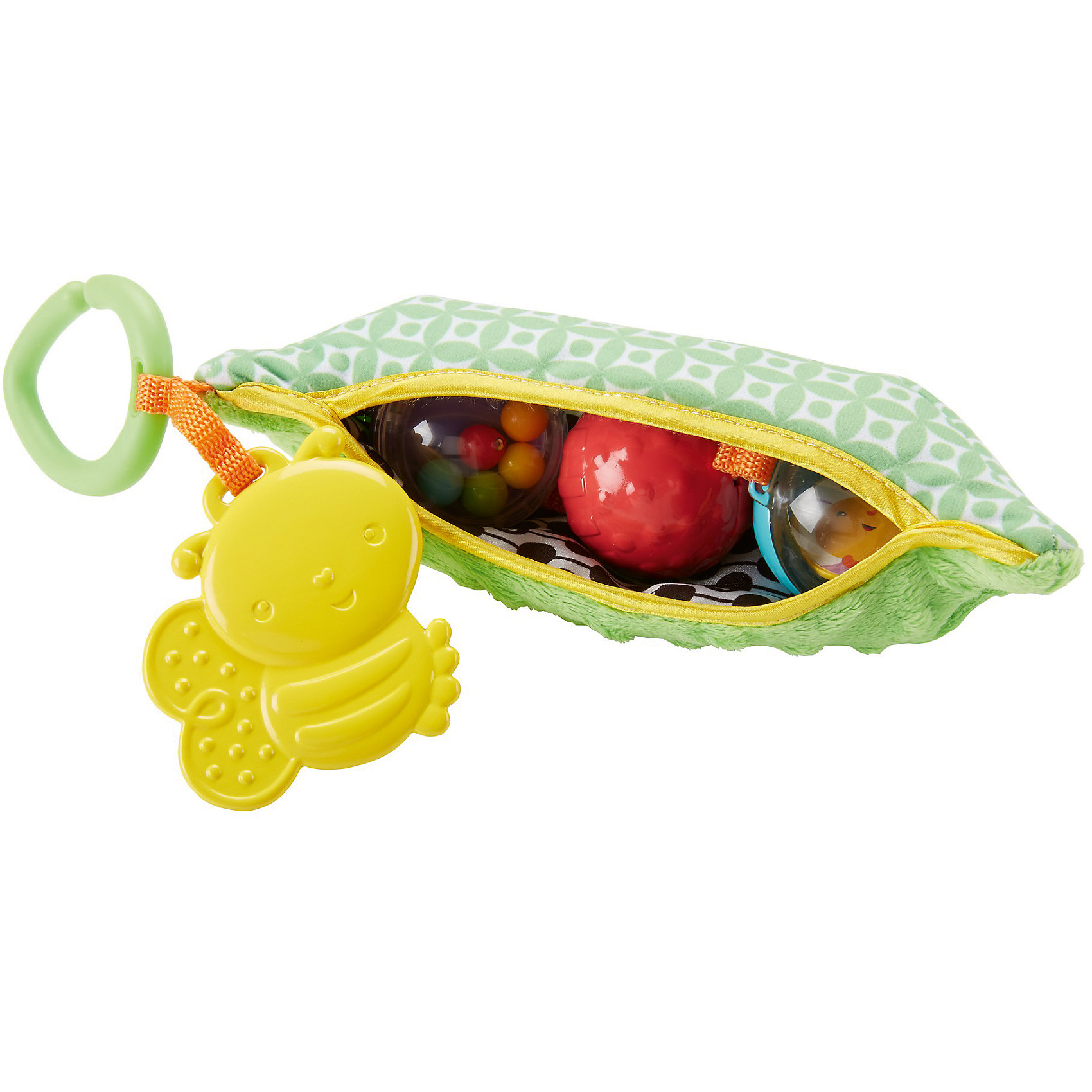 фото Плюшевая игрушка-погремушка "Горошек", Fisher Price Mattel