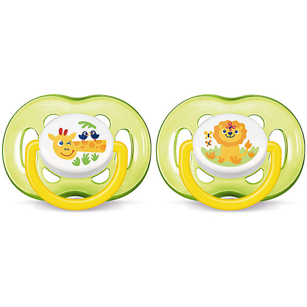 

Силиконовая пустышка, с 18 мес., 2 шт., Philips Avent, желтый (SCF186/23)