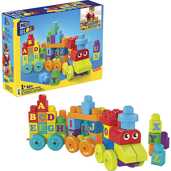 

Конструктор Mega Bloks «Обучающий поезд», 60 деталей алфавит
