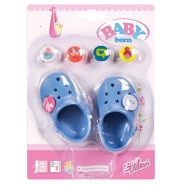 Zapf Creation Сандали фантазийные, BABY born, голубые