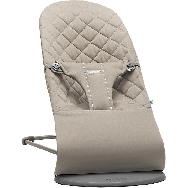 

Кресло-шезлонг BabyBjorn Bliss Cotton песочный, Серый