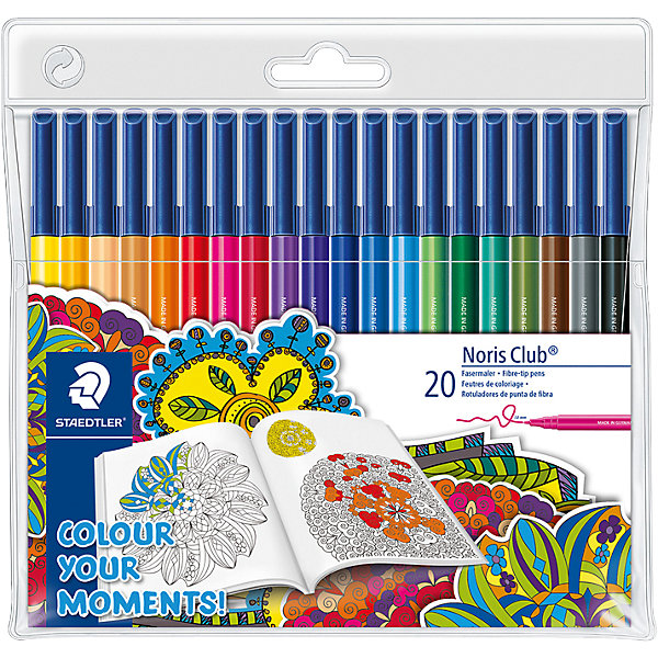 

Набор фломастеров Noris Club, 20 цветов, специальное издание "Colour your moments!"
