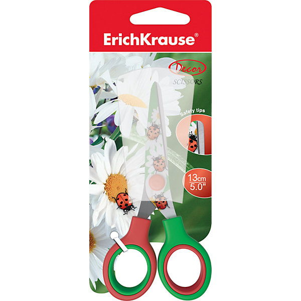 

Ножницы ErichKrause "Junior Decor" Summer с принтом на лезвиях, 13 см