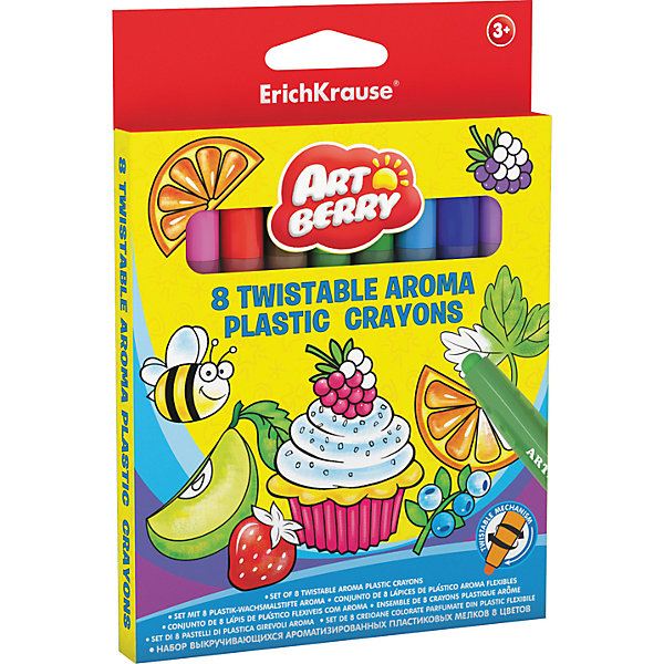 

Пластиковые мелки ArtBerry twist Aroma, 12 цветов