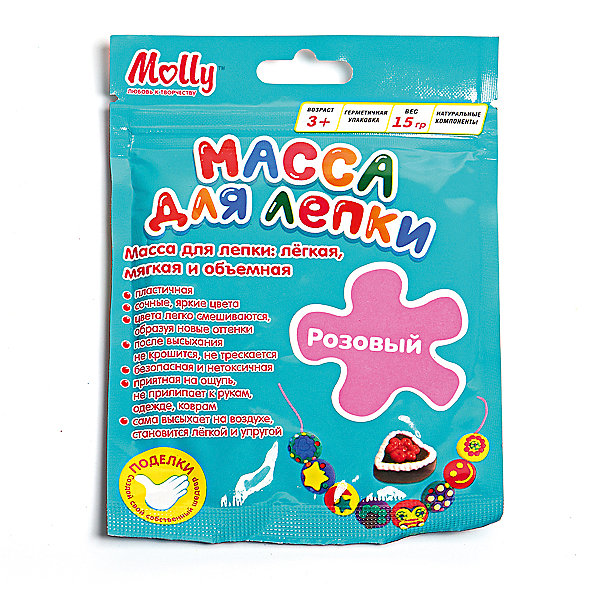 

Масса для лепки 15 г, розовая