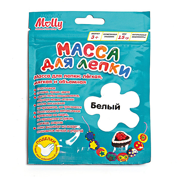 

Масса для лепки 15 г, белая