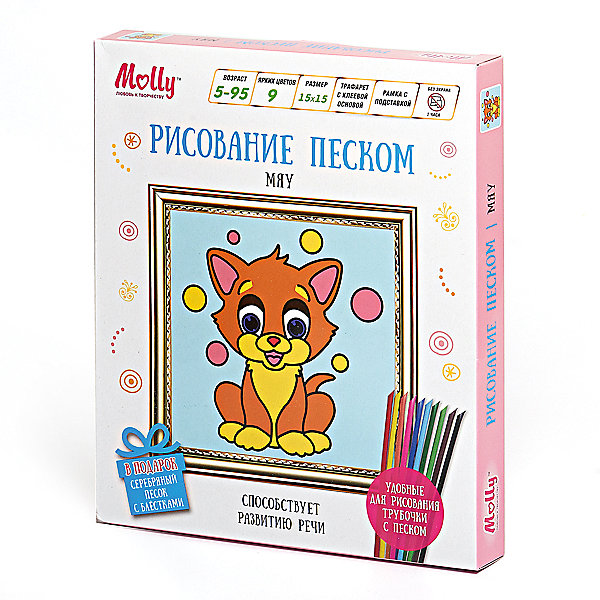 

Рисование песком "Мяу"