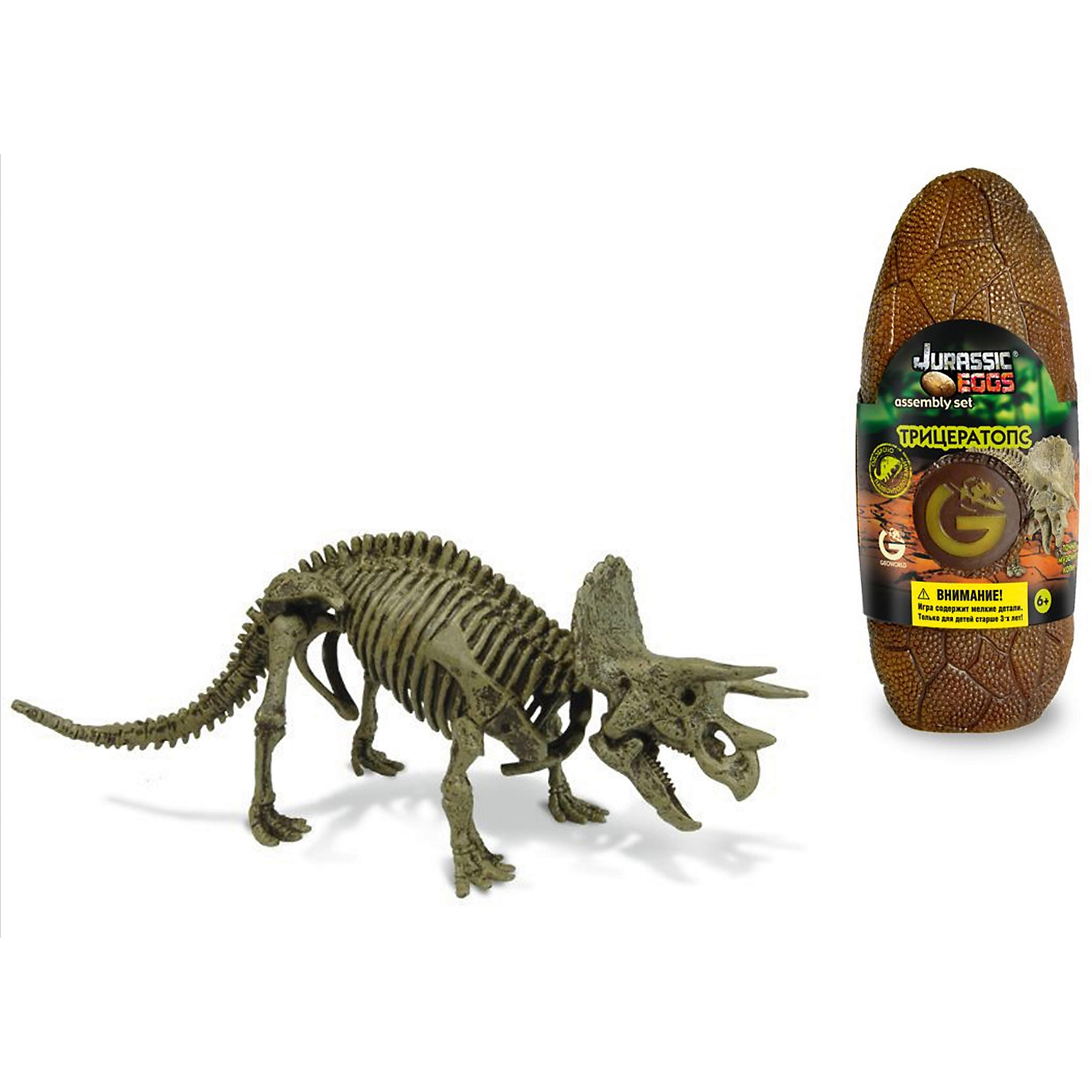 Яйцо динозавра - сборная модель Трицератопса, Geoworld 5418978