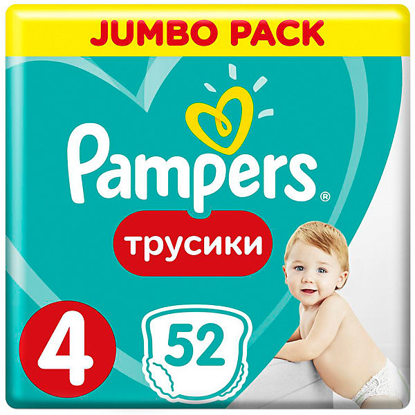 

Трусики Pampers Pants, 9-14кг, 52 шт, Weiß/beige, Трусики Pampers Pants, 9-14кг, 52 шт