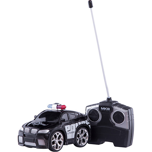 

Машинка на радиоуправлении Police Car, черная, Blue Sea