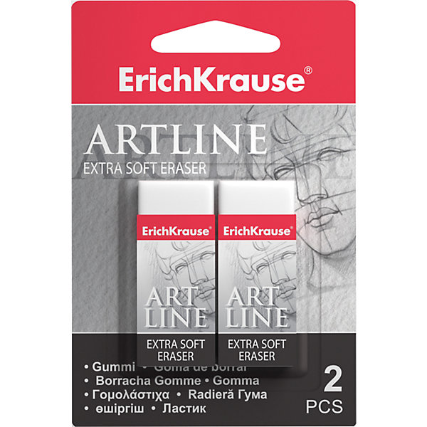 

Набор из 2-х ластиков ART LINE Extra Soft, Erich Krause