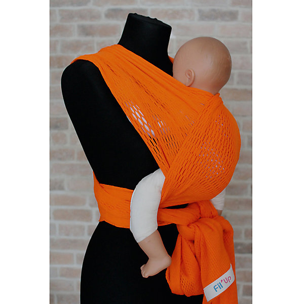 

Слинг-шарф из хлопка плетеный размер s-m, Филап, Filt, оранжевый