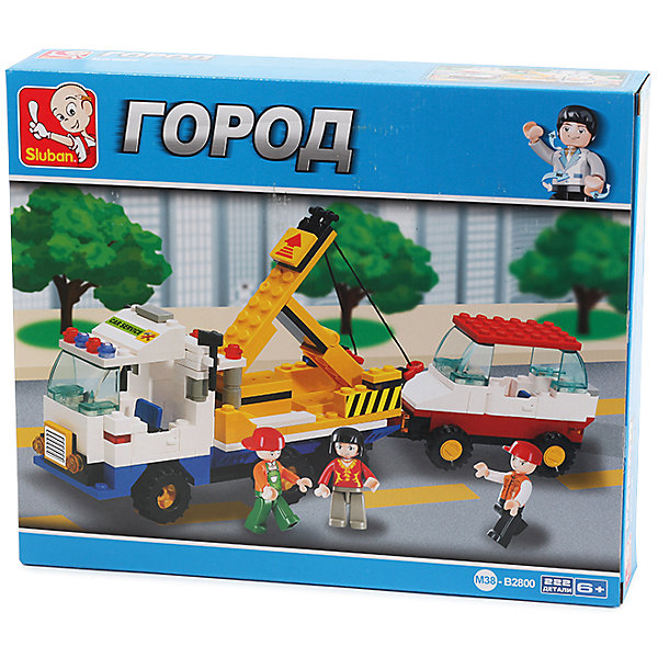 

Конструктор "Город: Ремонт автомобиля", 222 детали, Sluban